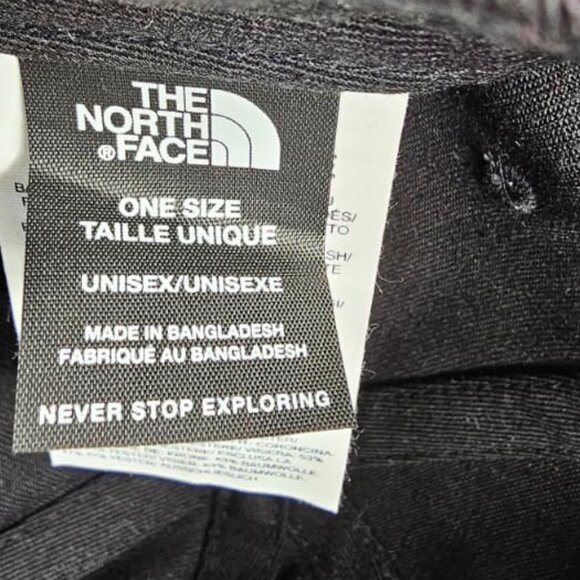 THE NORTH FACE BLACK ADJUSTABLE BASEBALL CAP HAT ONE SIZE UNISEX - Picture 3 of 4